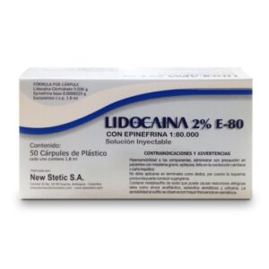 Anestecia Lidocaina 2% - New Stetic caja