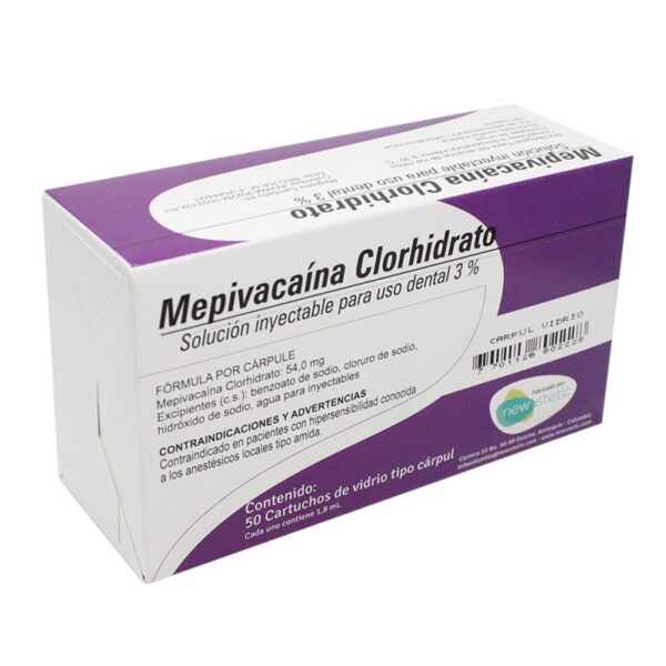Anestesia Mepivacaína 3% Caja